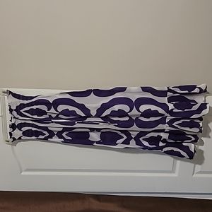 Cover up Maxi dress - strapless - white & purple